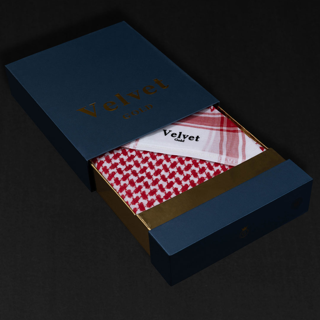 شماغ فيلفيت كلاسيك المميز ZV6 Velvet   سيجنتشر الازرق 2024
